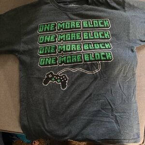 Kids graphic tee, “one more brick”